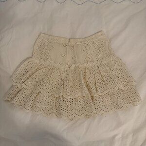 LoveShackFancy Eyelet Skirt